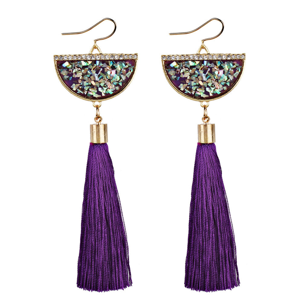Basin and Tassel Earrings