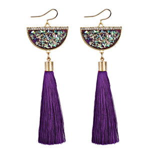 Basin and Tassel Earrings