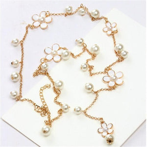 Pearl Flower Necklace