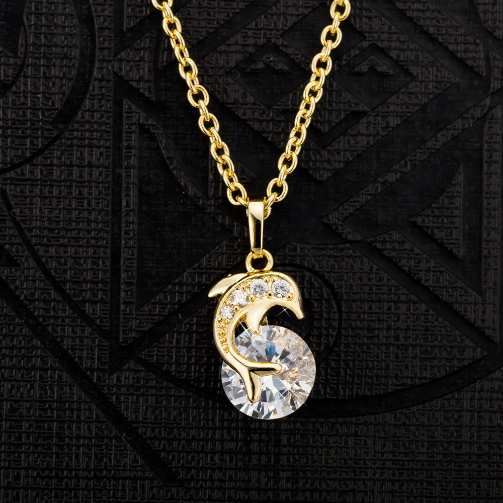 Playful Dolphin Necklace Set