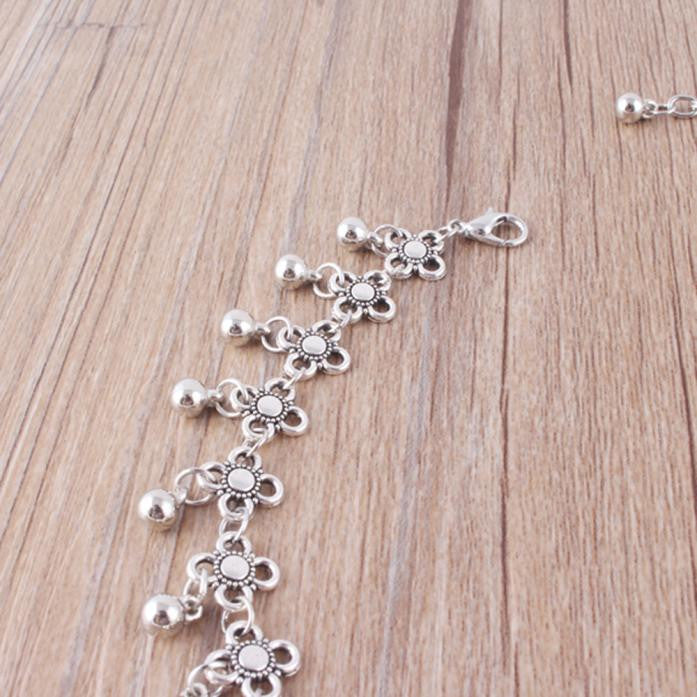 Moon And Flowers Layered Necklace