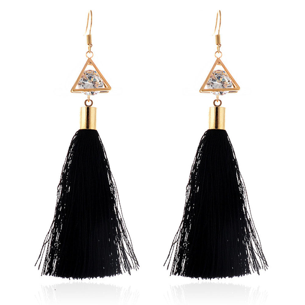 Cage & Tassel Earrings