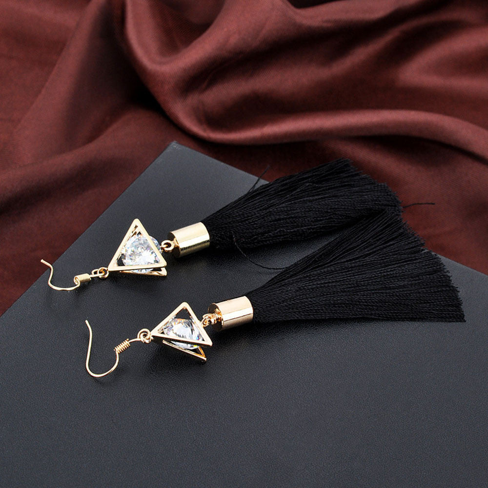 Cage & Tassel Earrings