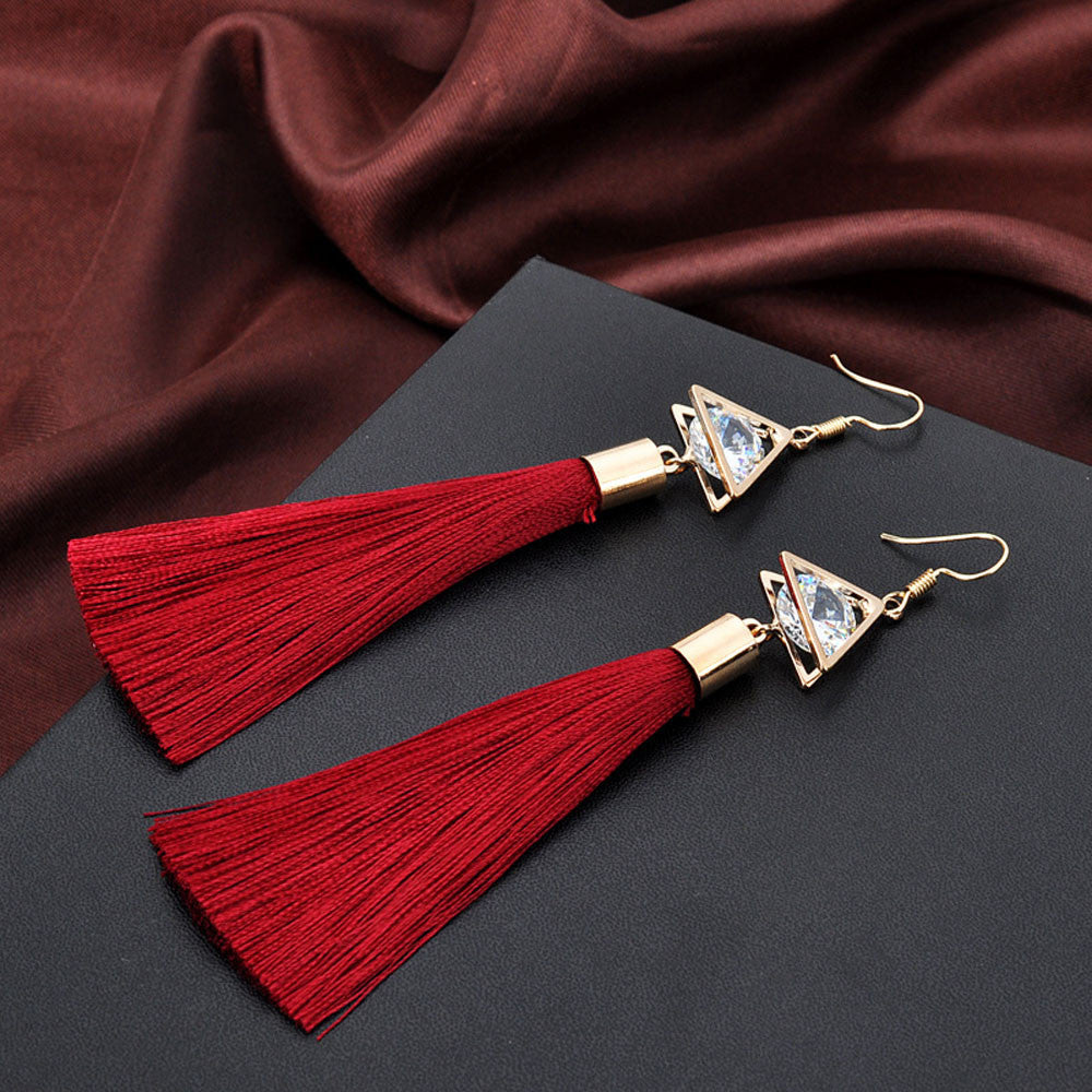 Cage & Tassel Earrings