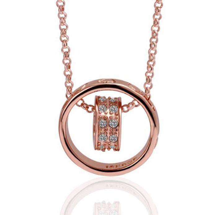 Surrounding Love Rose Gold Necklace