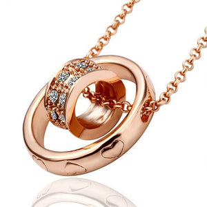 Surrounding Love Rose Gold Necklace
