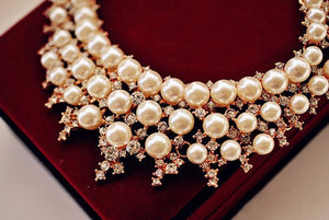Pearls And Stars Necklace