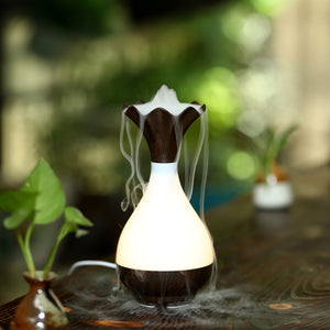 Wooden Vase USB Air Humidifier For Aromatherapy