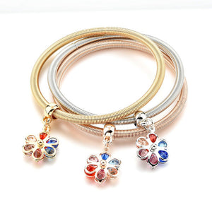 Red White & Blue Crystal Bangles