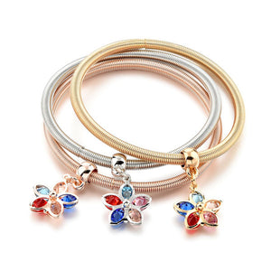 Red White & Blue Crystal Bangles