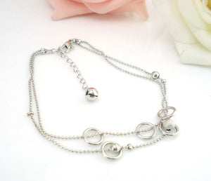 Beads And Hoops Anklet