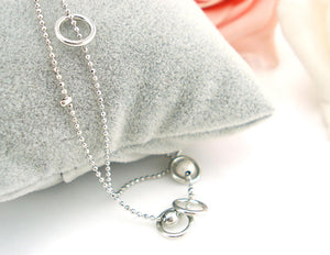 Beads And Hoops Anklet