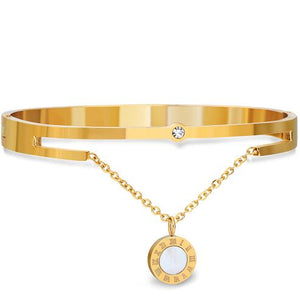 Chain Charm Bangle Bracelet