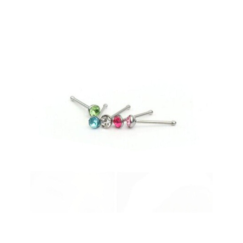 60 Pc. Rhinestone Surgical Steel Nose Studs