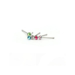 60 Pc. Rhinestone Surgical Steel Nose Studs