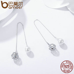 BAMOER Luminous Star Drop Earrings