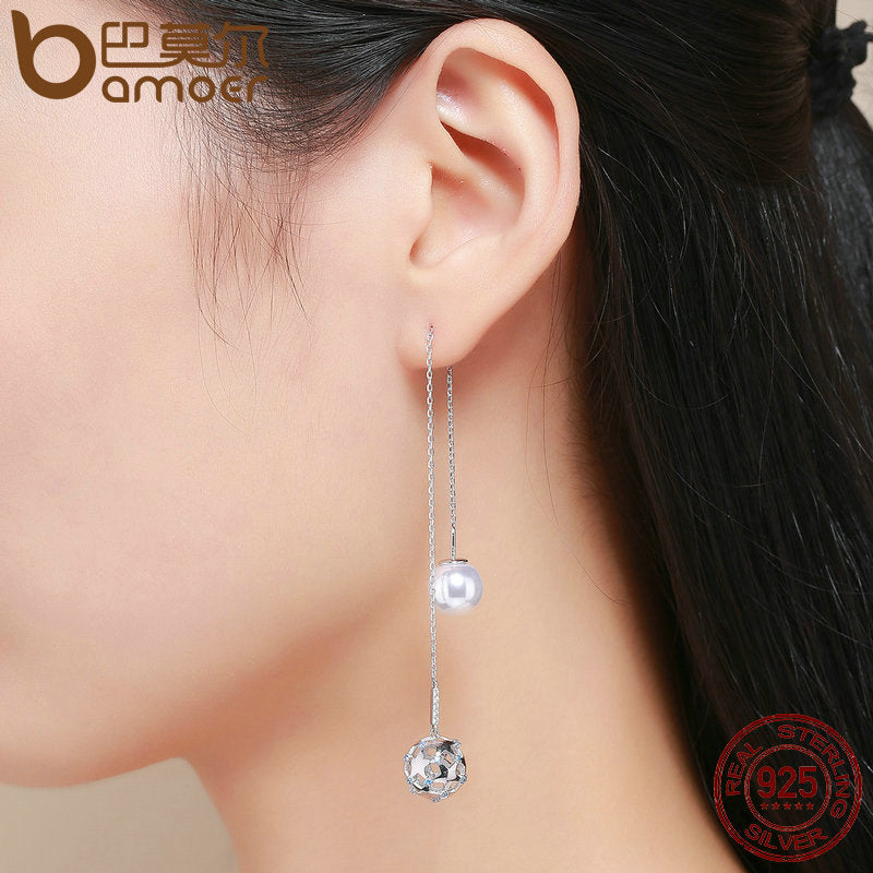 BAMOER Luminous Star Drop Earrings