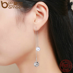 BAMOER Luminous Star Drop Earrings