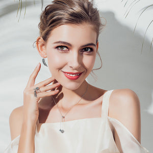 Lucky Clover and Tassel Charm Ring
