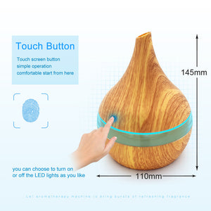 KBAYBO Wood Tone Tear Drop Aroma Therapy Humidifier