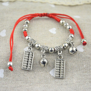 Red Rope Charm Bracelet