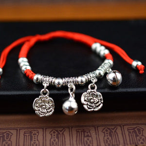Red Rope Charm Bracelet