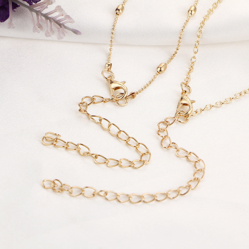Delicate Moon Layered Necklace
