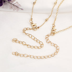 Delicate Moon Layered Necklace