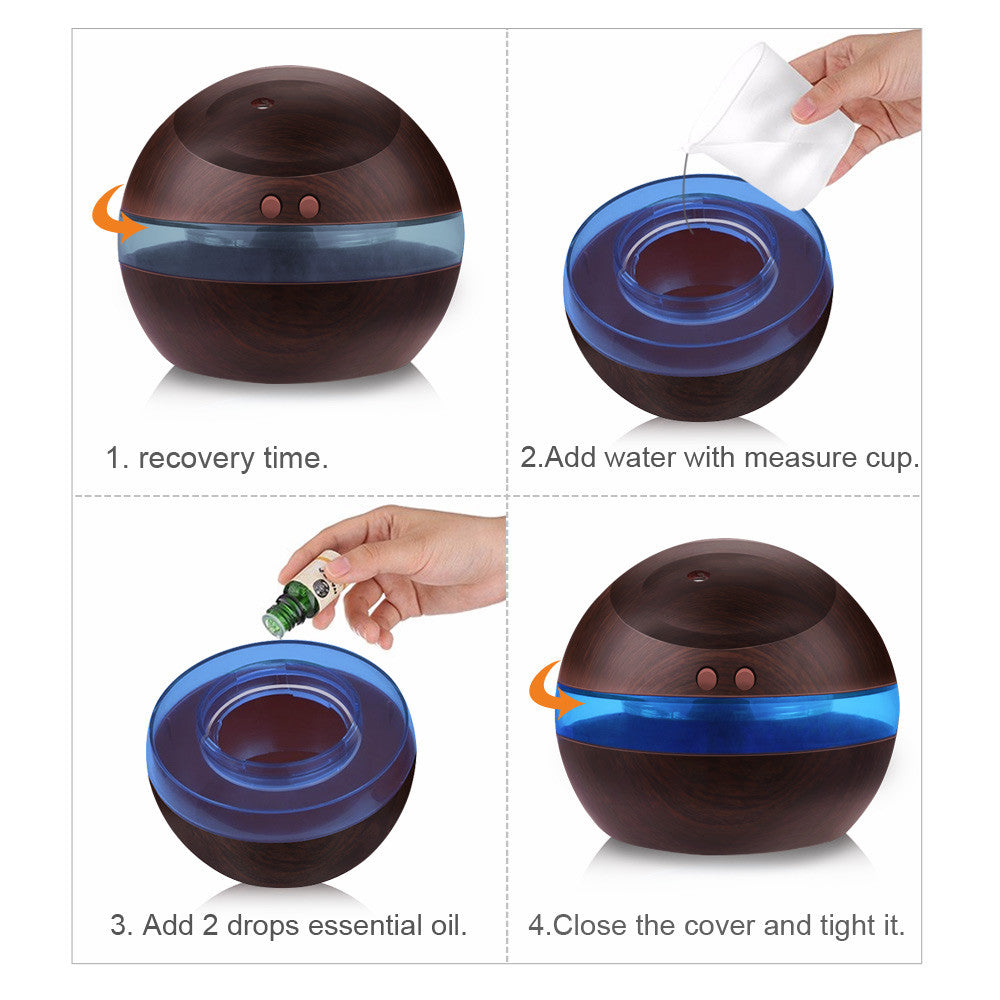 KBAYBO Natural Sphere Aromatherapy Humidifier
