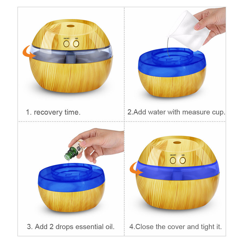 KBAYBO Natural Sphere Aromatherapy Humidifier