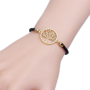 Tree Of Life Adjustable Cord Bracelet