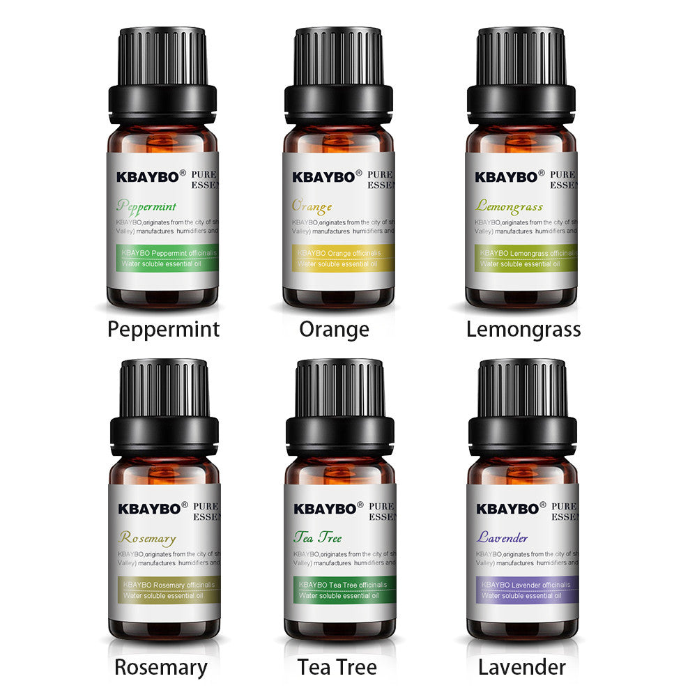 6 Pack Essential Oils For Aromatherapy Diffusers