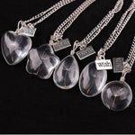 Crystal Dandelion Wishing Pendant
