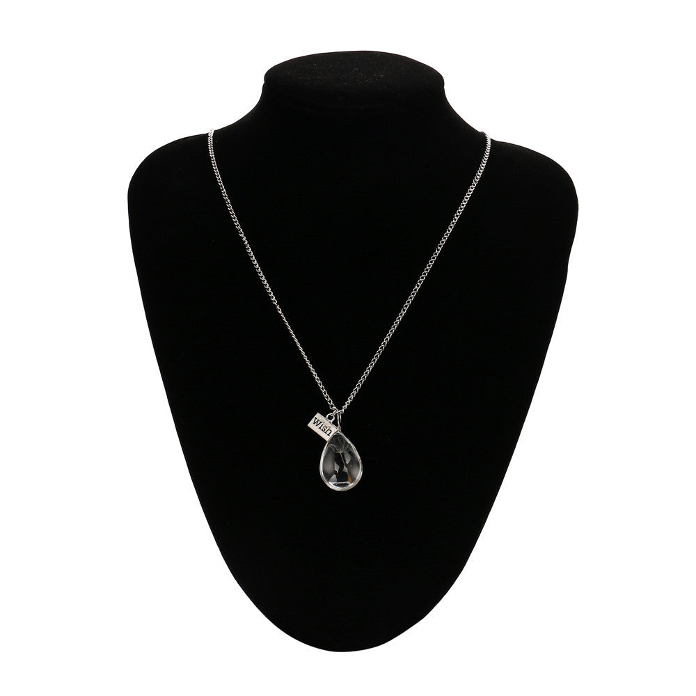 Crystal Dandelion Wishing Pendant