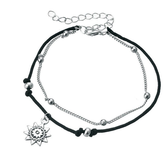 3 Layer Boho Anklets