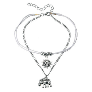 3 Layer Boho Anklets