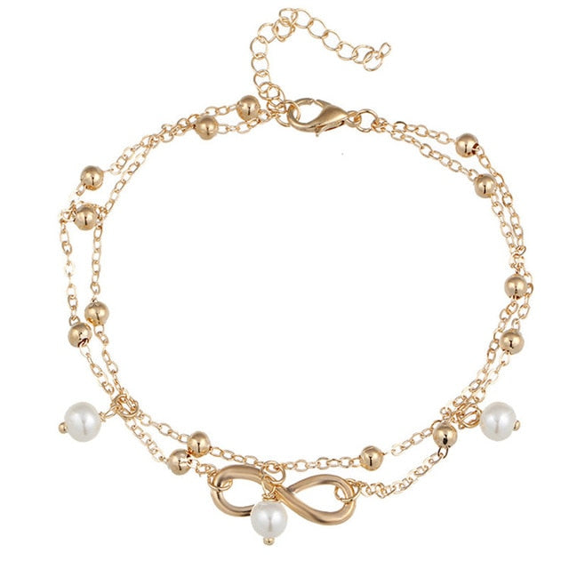 3 Layer Boho Anklets