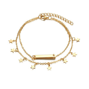 3 Layer Boho Anklets