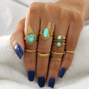 Flowers And Elephants Ring Sets