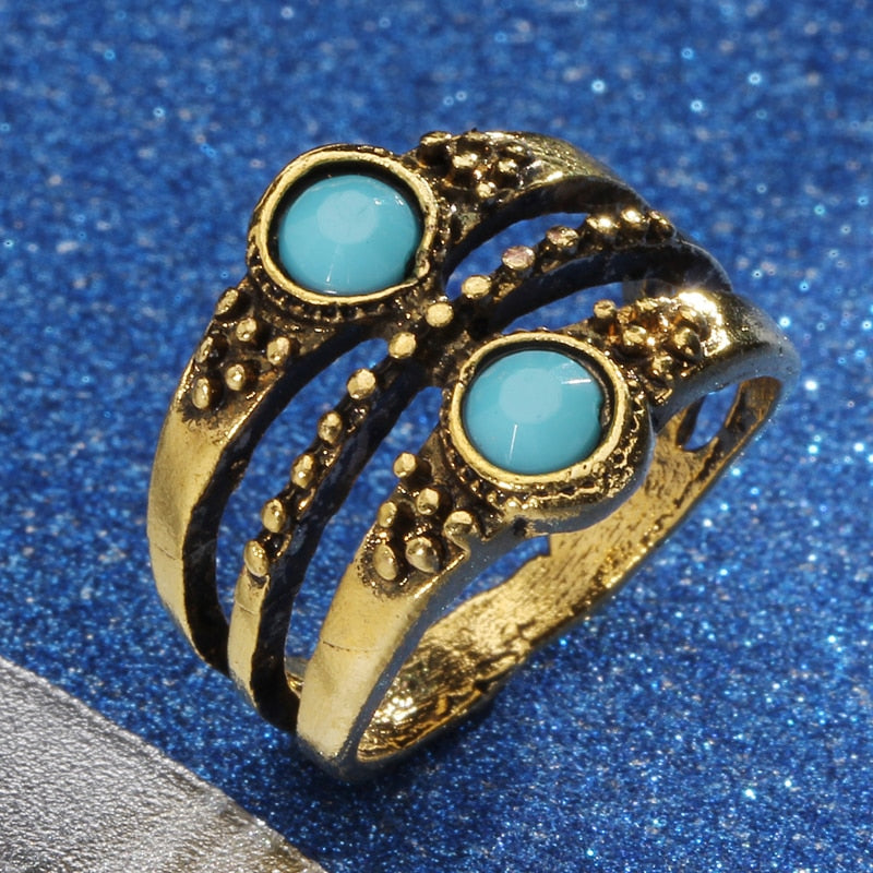 Flowers And Elephants Ring Sets
