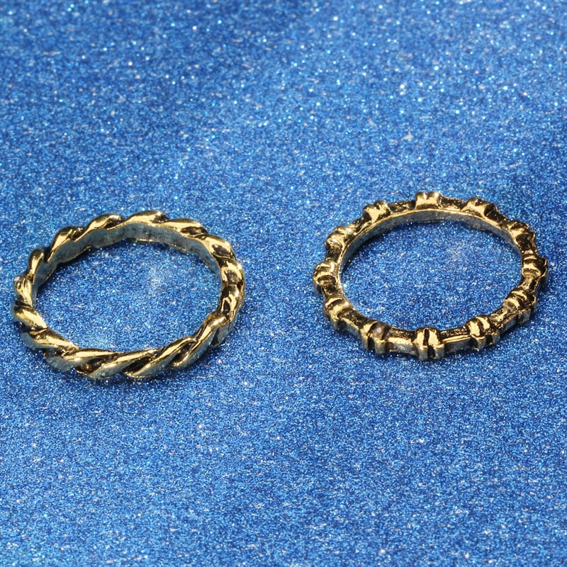 Flowers And Elephants Ring Sets