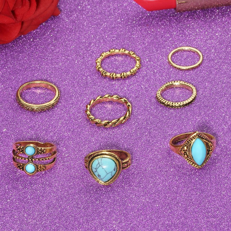Flowers And Elephants Ring Sets