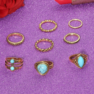 Flowers And Elephants Ring Sets