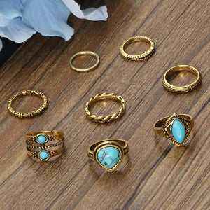 Flowers And Elephants Ring Sets