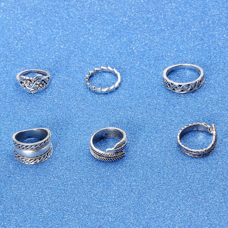 Flowers And Elephants Ring Sets