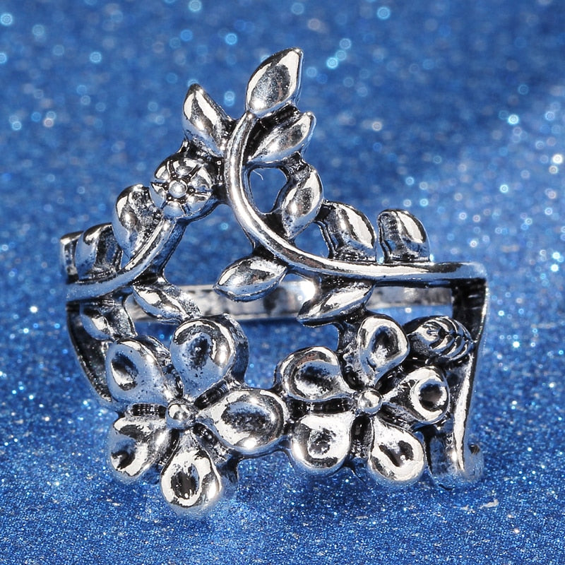 Flowers And Elephants Ring Sets