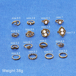 16 Piece Persian Ring Set
