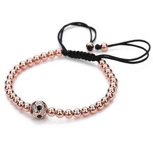 Soccer Bling Adjustable Bracelet