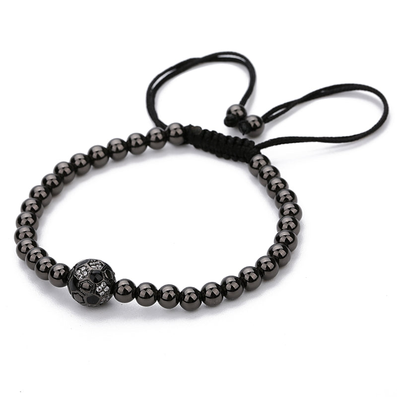 Soccer Bling Adjustable Bracelet