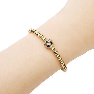 Soccer Bling Adjustable Bracelet